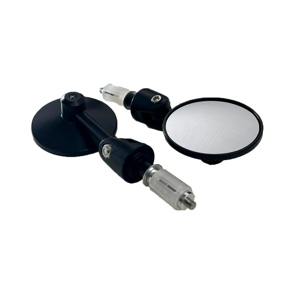 Espelhos (jogo) Tipo 1 "BAR-END", CAFE RACER / UNIVERSAL (Preto)