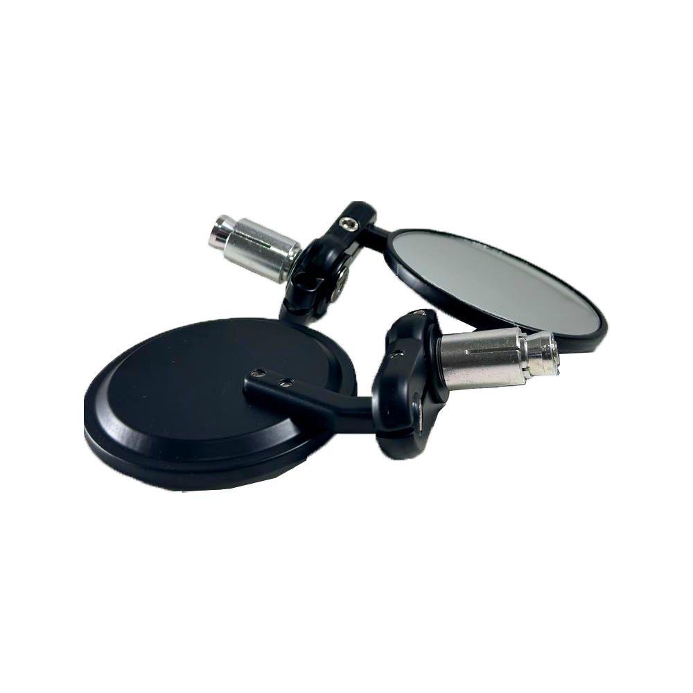 Espelhos (jogo) Tipo 2 "BAR-END", CAFE RACER / UNIVERSAL (Preto)