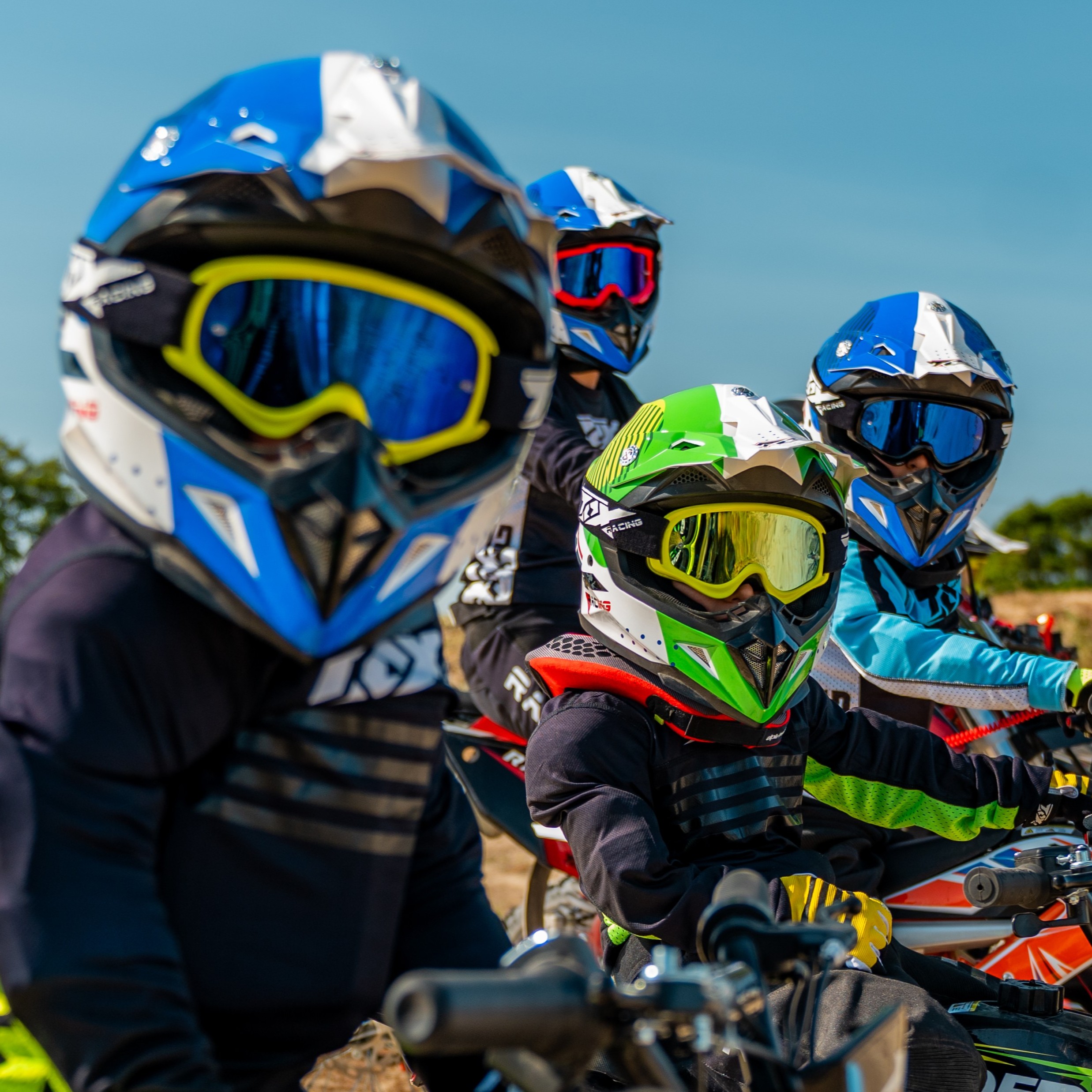 Oculos offroad Tox racing  (Criança)/(Lente espelhada)