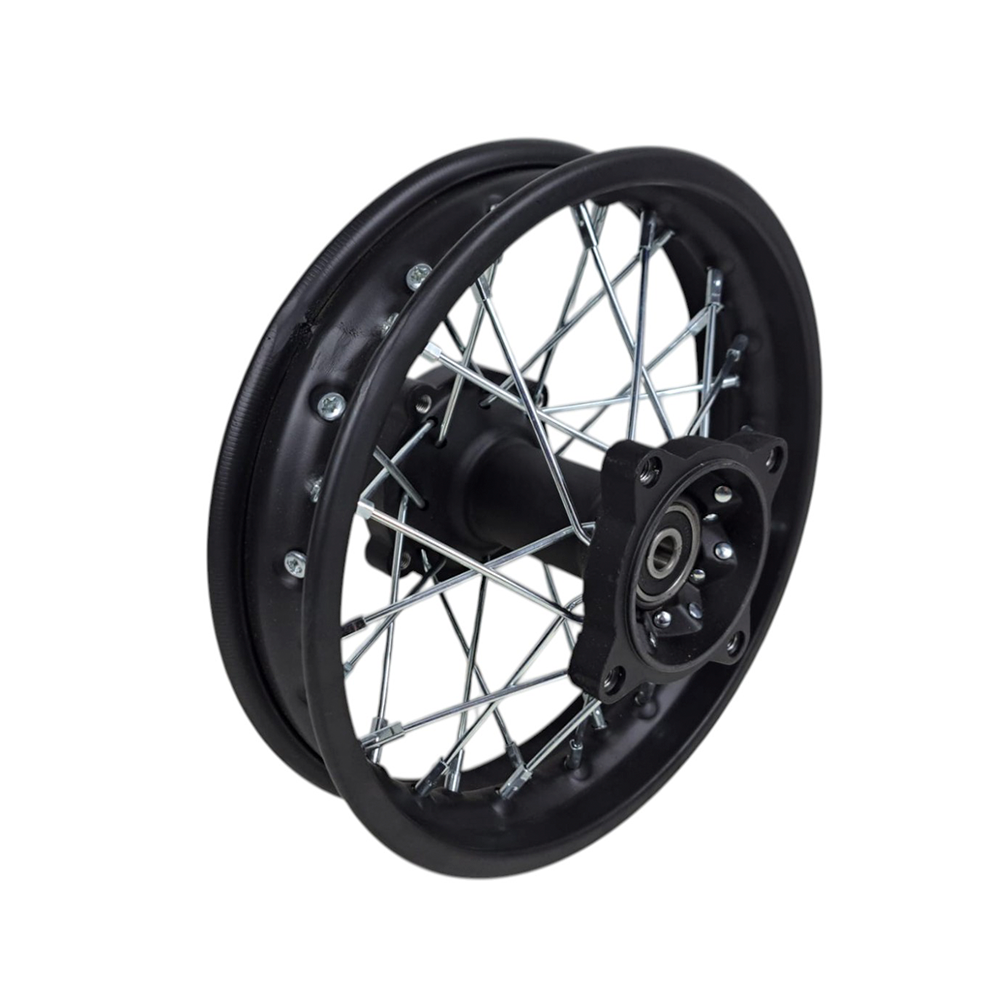 Jante traseira 1.60x10 (eixo 12) (cubo preto) - Tox (Racer x2 49) / mini moto