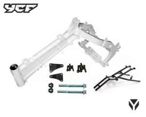 Quadro completo (branco)(Sub-quadro incluido), YCF (PILOT F150 / SM F150 BLANC) / Pitbike