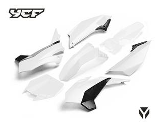 Kit - Carenagem (Completa) (Branco), PILOT/FACTORY >2016 YCF / Pitbike