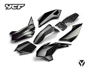 Kit - Carenagem (Completa) (preto), PILOT/FACTORY >2016 YCF / Pitbike