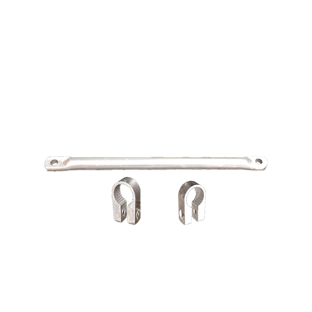 Barra do Guiador com abraçadeiras (L: 245mm / Ø: 14mm)