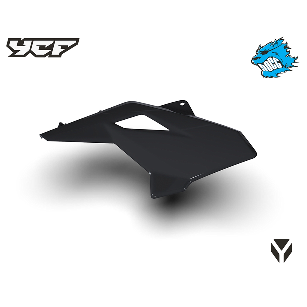Carenagem Radiador Direito - YCF (50cc) 2022 PRETO