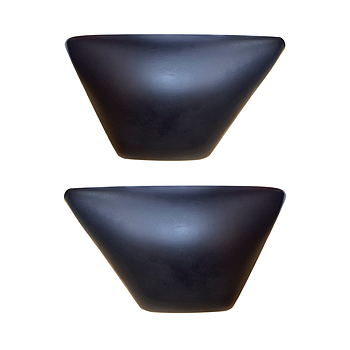 Kit - Carenagens laterais (Preto Mate)  (s/ autocolantes) - Bluroc/Bullit (Hunt XC)