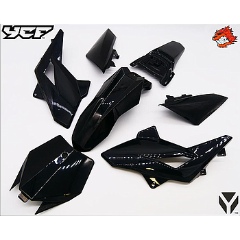 Kit carenagens completo PRETO - YCF (50cc) (>2012)